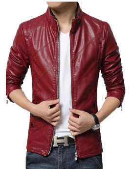 HugMe.fashion Genuine  Leather  Jacket Motorcycle Men's Jacket  Style JK54